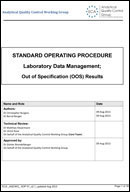 Guidance: SOP on Out-of-Specification (OOS) Results